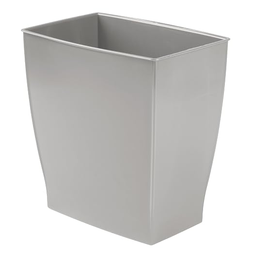 iDesign Small Bathroom Trash Can, Made in USA by iDesign