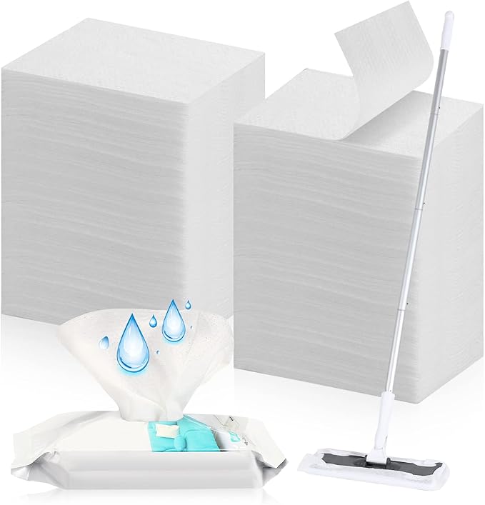Wet Mop Pads Refills for Floor Cleaning Sweeper Wet Refills Disposable Moist by Peryiter