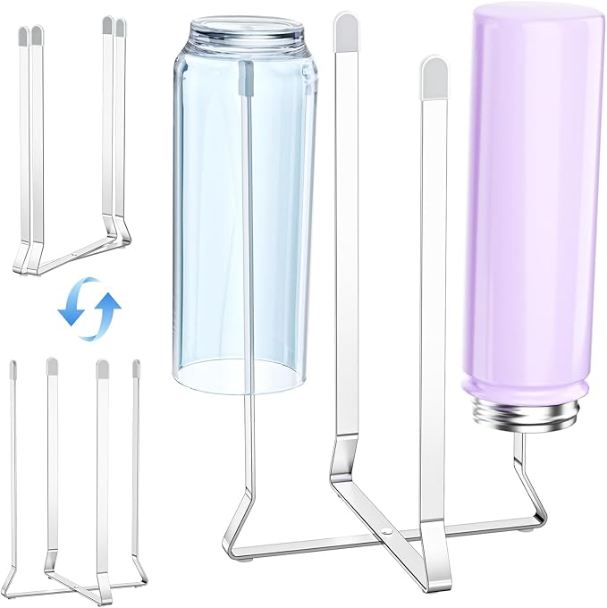 Water Bottle Drying Rack, Collapsible Bottle Rack Dryer, Stainless Steel Baby by LOXSUN