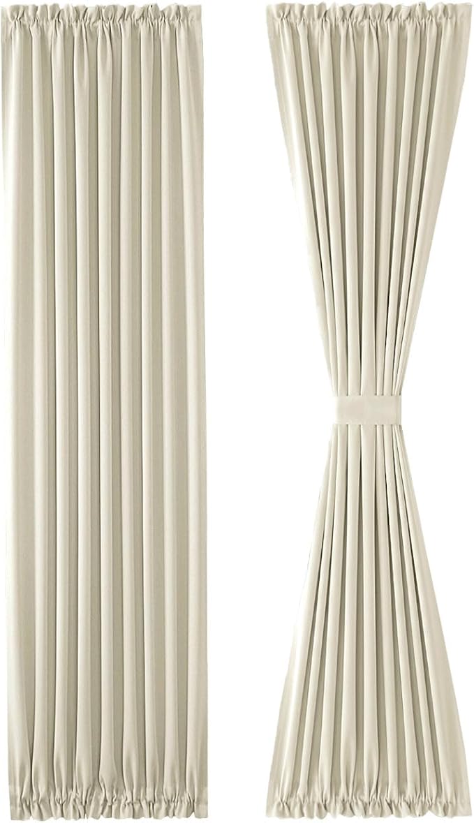 DWCN French Door Curtains – Rod Pocket Thermal Blackout Curtain - Image 7