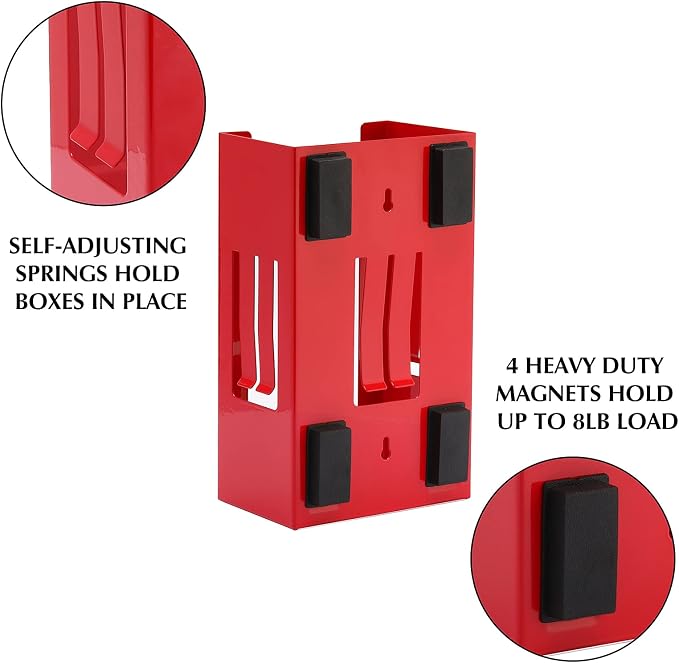 EMENTOL Magnetic Glove/Tissue Dispenser Holder, Mount onto Tool Box or in - Image 2