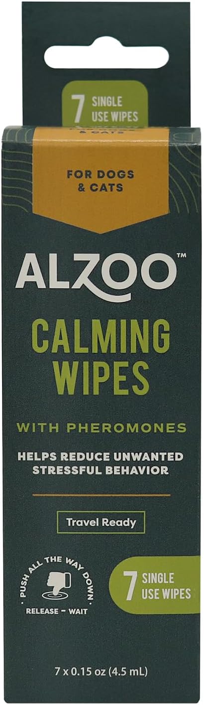 ALZOO Calming Wipes with Pheromones by ALZOO