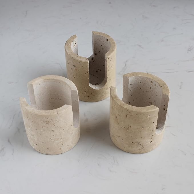 Natural Travertine Sponge Holder - Image 4