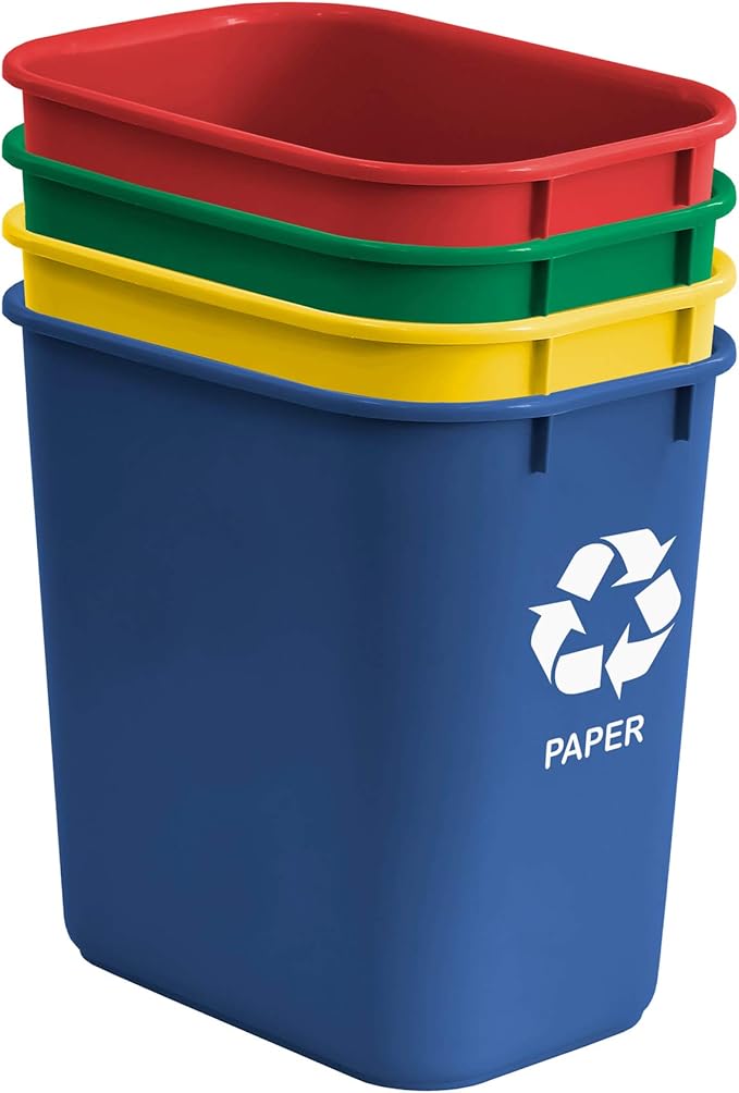 Acrimet Wastebasket Bin for Recycling, 6.75 Gallon/ 27 Quart/ 25.552 Liter - Image 2