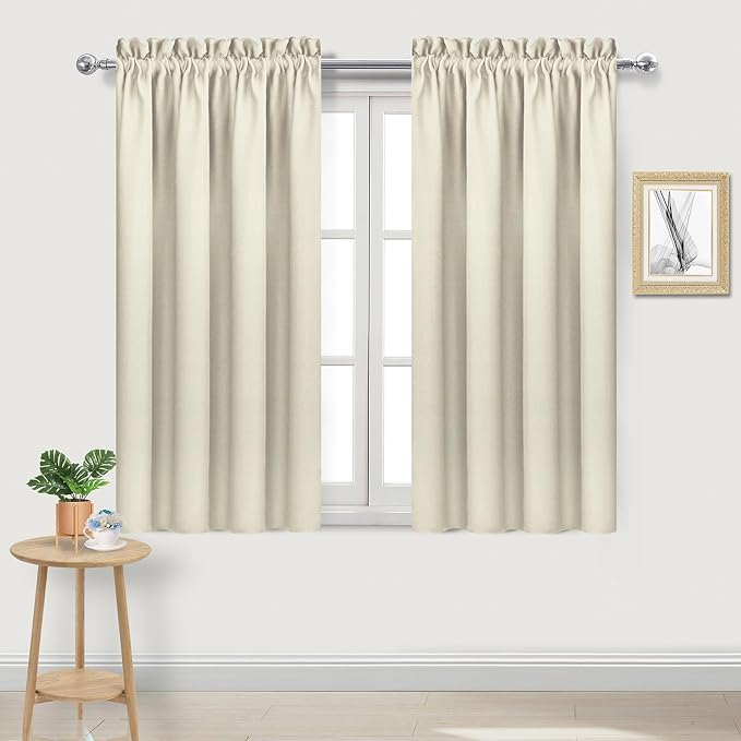 DWCN Blackout Curtains for Bedroom – Rod Pocket Thermal Insulated Noise by DWCN