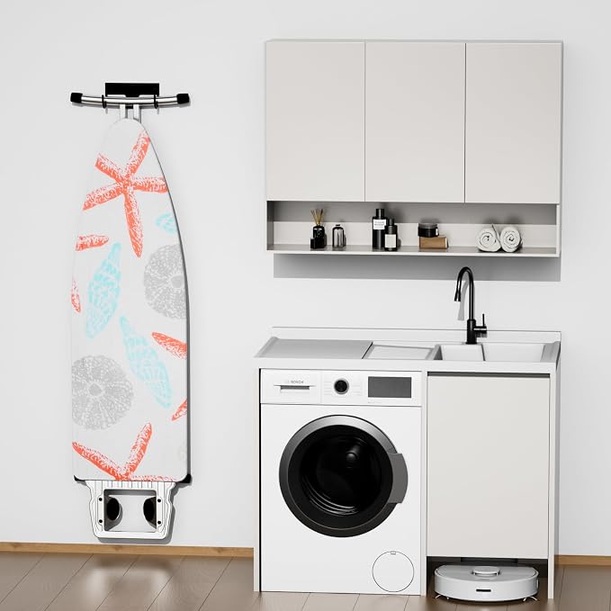 ORLESS Ironing Board Holder Wall Mount, Ironing Board Hanger, Iron Board Holder - Image 7