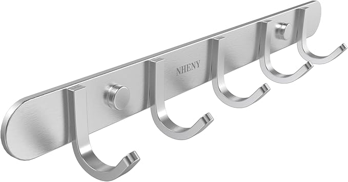 Coat Hook Rack Hanger –Towel Hook Rail by NHENY