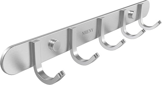 Coat Hook Rack Hanger –Towel Hook Rail by NHENY