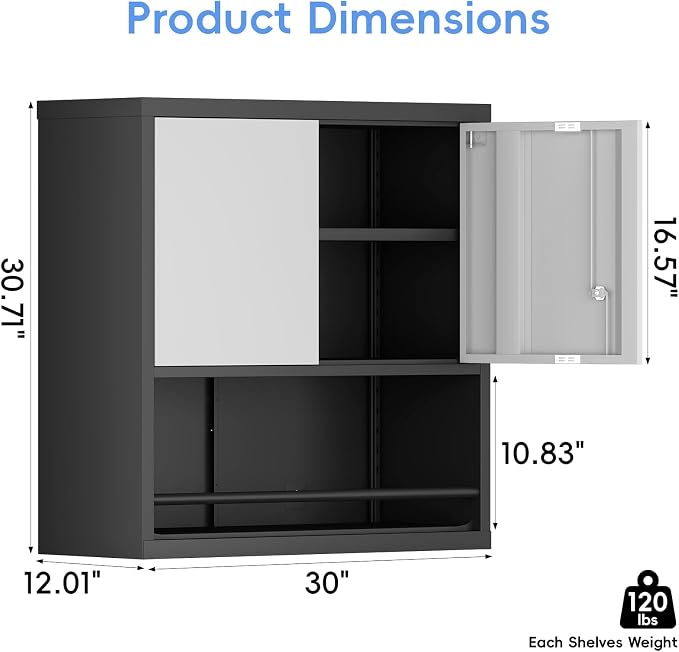 Metal Garage Cabinets, Lockable Storage Cabinet, Metal Cabinet