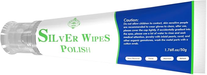 Silver Wipe Polish Cleaner Removes Surface Oxidation Tarnish from Sterling - Image 6