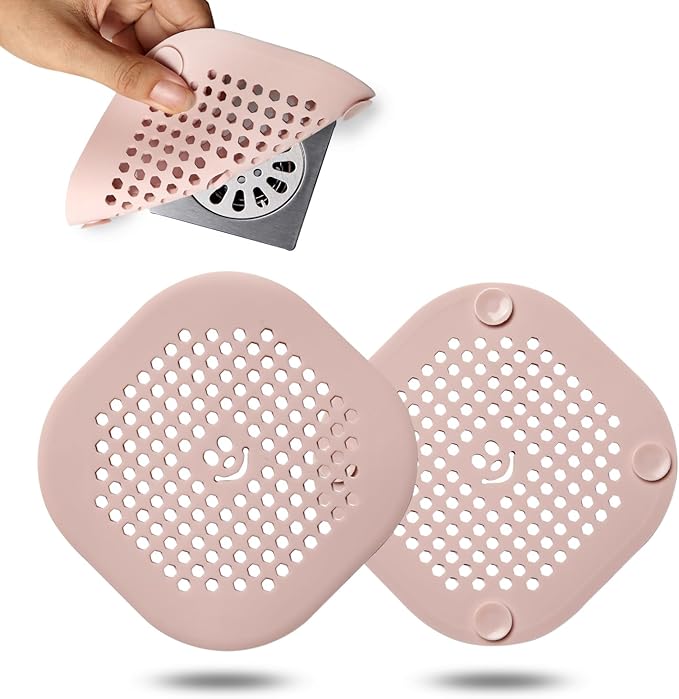 2 Pack Drain Cover Hair Catcher Sturdy Silicone Drain Protector Hair Stopper by Couidlmakeslifecolorful