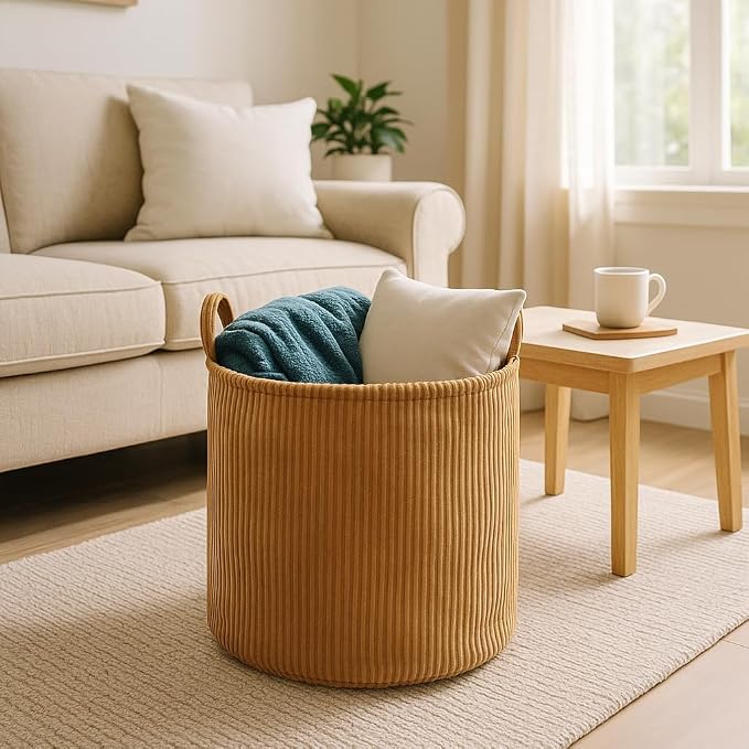 PUTSKA Blanket Basket – Round Storage by Putska