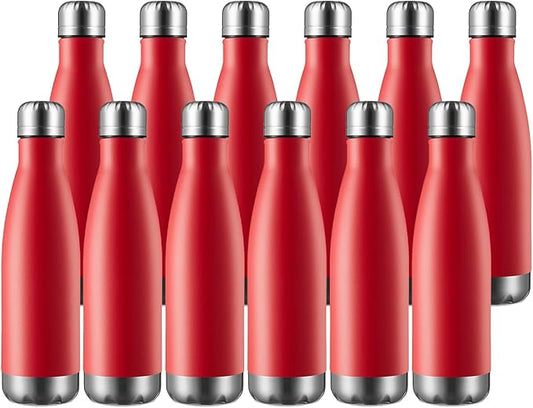 MEWAY 17oz Sport Water Bottle 12 Pack Vacuum Insulated Stainless Steel by MEWAY