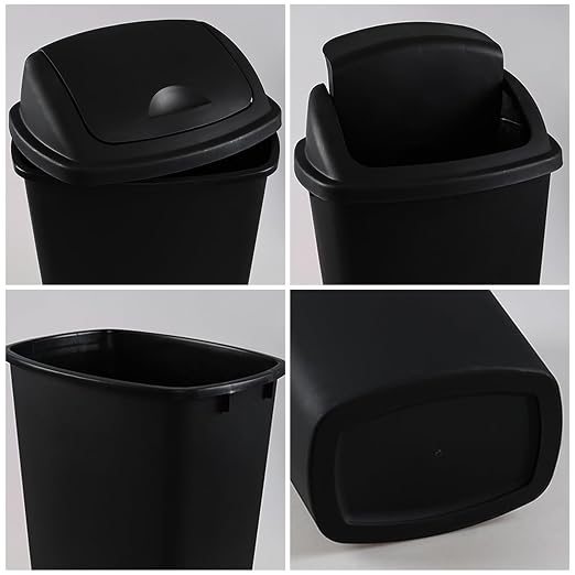 Teyyvn 13 Gallon Tall Kitchen Swing Lid Garbage Container - Image 3