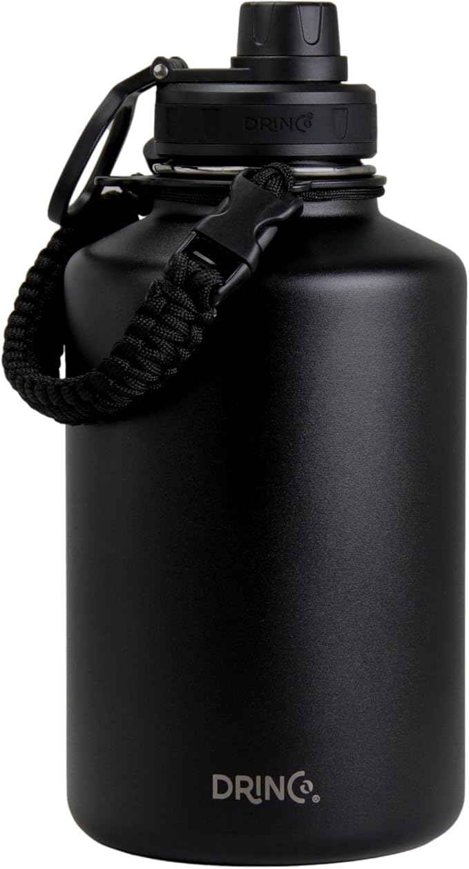 DRINCO Stainless Steel Water Bottle Spout Lid Vacuum Insulated Double Wall by Drinco