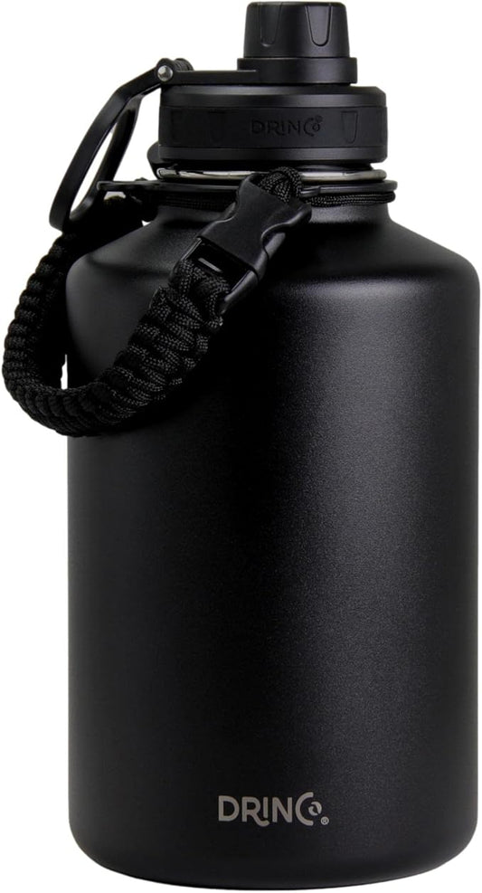 DRINCO Stainless Steel Water Bottle Spout Lid Vacuum Insulated Double Wall by Drinco