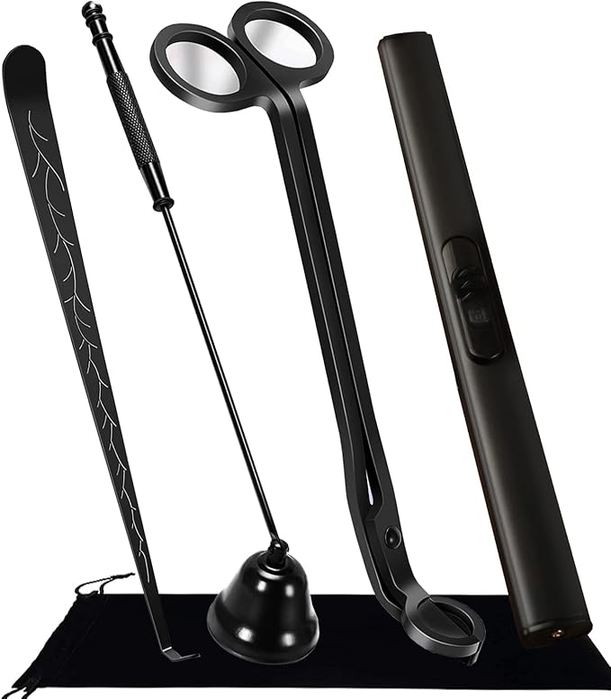 4 IN 1 Candle Wick Trimmer, Electric Candle Lighter Rechargeable, Candle Snuffer by STATABSTA