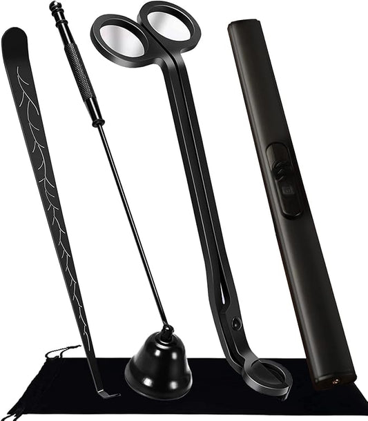 4 IN 1 Candle Wick Trimmer, Electric Candle Lighter Rechargeable, Candle Snuffer by STATABSTA