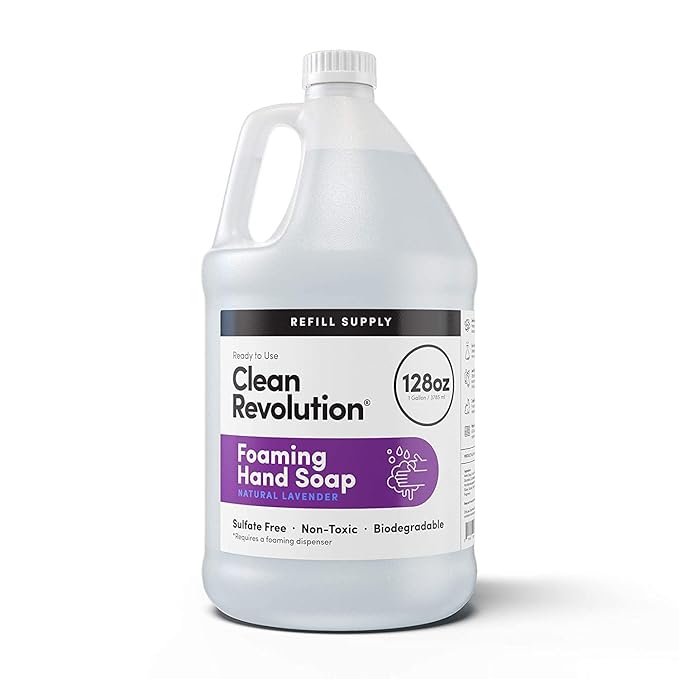 Clean Revolution Foaming Hand Soap Refill Supply Container. Ready to Use by CleanRevolution