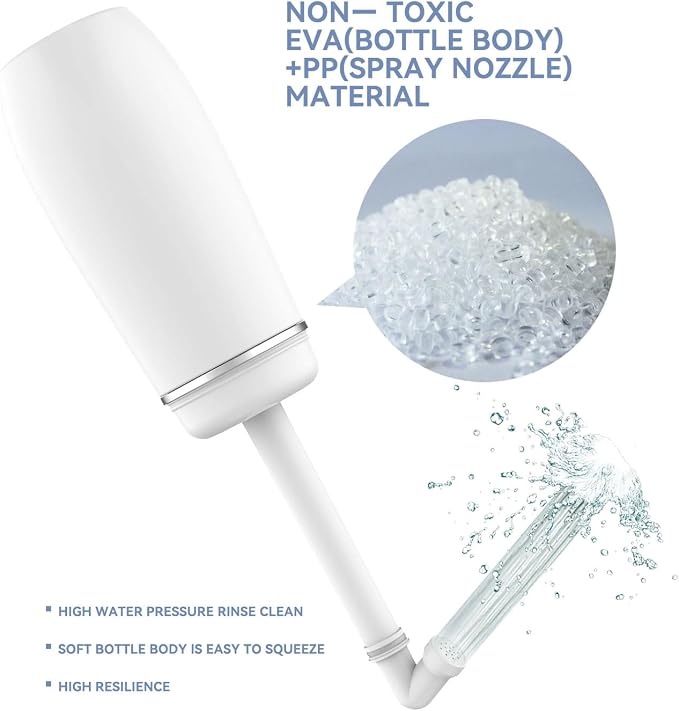 Portable Bidet for Travel Friendly Handheld Personal Peri Bottle 400ml - Image 5