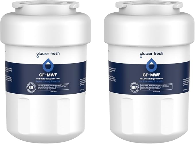 GLACIER FRESH Replacement for MWF Refrigerator Water Filters, SmartWater MWFP by GLACIERFRESH