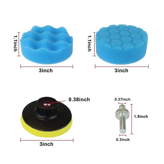 Car Foam Polishing Buffing Kit, Polishing Buffing Pads, Wool Pads, Polishing & - Image 3