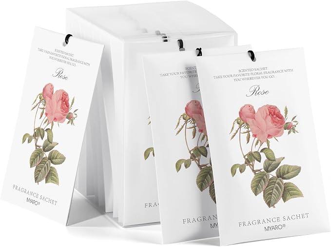 12 Pcs Rose Sachets Long Lasting Air Freshener Fragrance Potpourri Bags Odor by MYARO