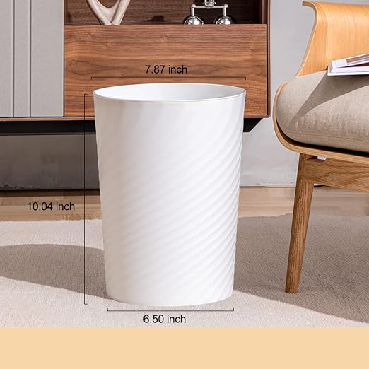 Bathroom Trash Can 1.8 Gallon Waste Basket 2 Pack Small Garbage Can - Image 2