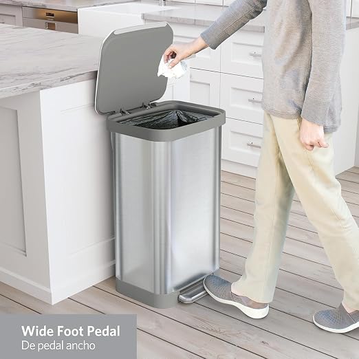 Glad Stainless Steel Step Trash Can, Series 2 - Image 10