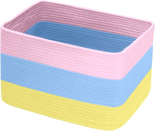 Hopegiver Woven Storage Baskets 15x11x10 Inch, 1 Pack Collapsible Cube Storage by HOPEGIVER