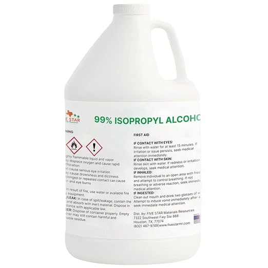 99% Pure Isopropyl Alcohol, 99 Percent IPA 1 Gallon, USP Grade, Made in The USA by Unknown