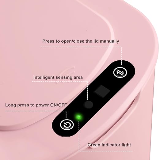 Cesun Automatic Motion Sensor Bathroom Trash Can - Image 3