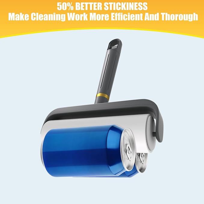 Large Surface Lint Roller, 6.3" Extra Sticky Rollers - Image 3