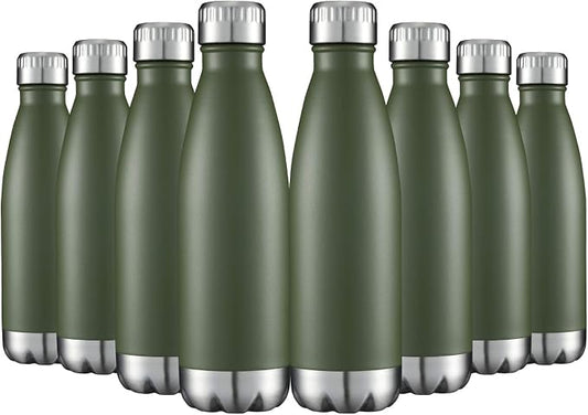 HASLE OUTFITTERS 17oz Stainless Steel Water Bottles Bulk, Vacuum Insulated by HASLEOUTFITTERS