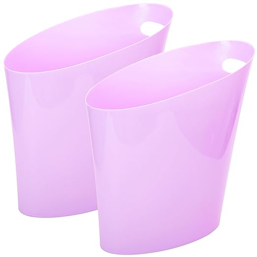 Youngever 2 Gallon Slim Trash Can, Plastic Garbage Container Bin, Small Trash by Youngever