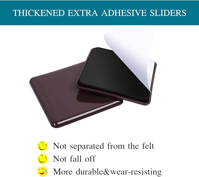 Ezprotekt 16 Pcs Self-Stick Furniture Movers Sliders - Image 4