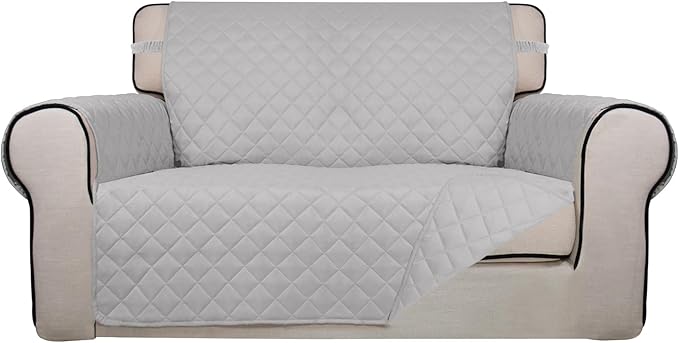 PureFit Reversible Quilted Sofa Cover, Water Resistant Slipcover Furniture by PureFit