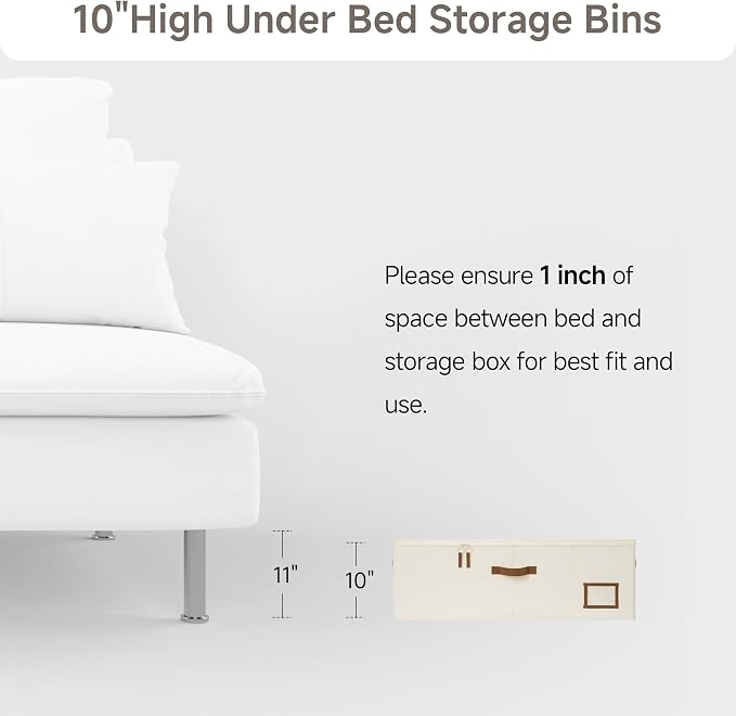 StorageWorks Under Bed Storage Bins, 90L Clothes Organizer - Image 8