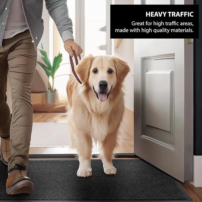 UNIMAT Traffic Guard Door Mat, 3´x 5´, Heavy Duty Waterproof Doormat, Stain and - Image 5