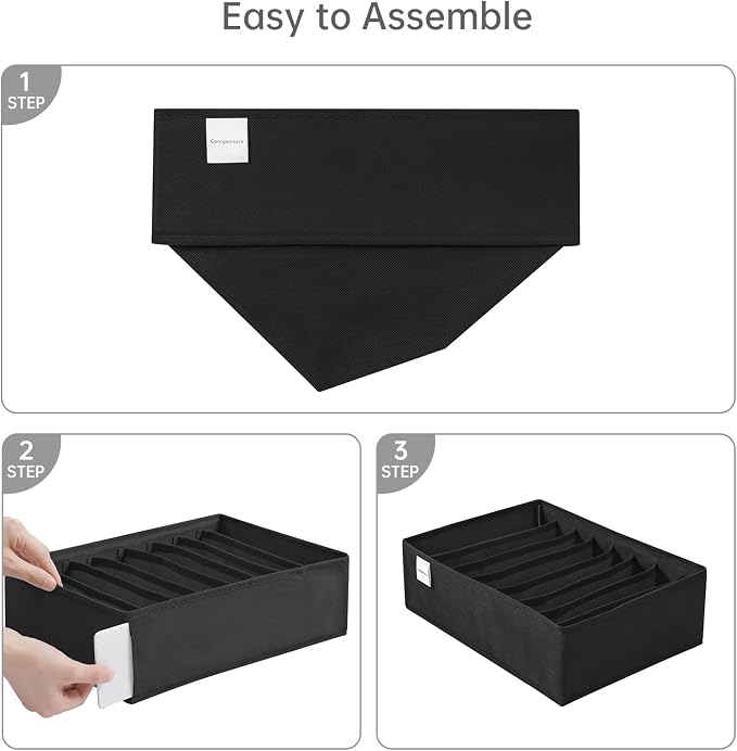 4 Packs T-shirt Drawer Organizers - Image 3