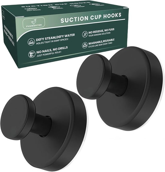 2025 Upgraded Stainless Steel Heavy Duty Suction Cup Hooks by FuyeorTee
