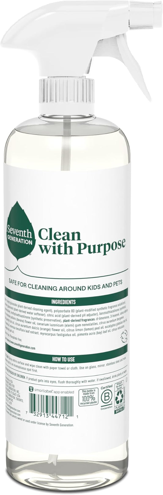 Seventh Generation Glass Cleaner, Biodegradable Formula, Sparkling Seaside Scent - Image 2