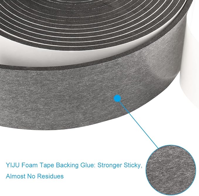 High Density Foam Tape, 2 Inch Wide x 1/8 Inch Thick Door Insulation Tape - Image 3