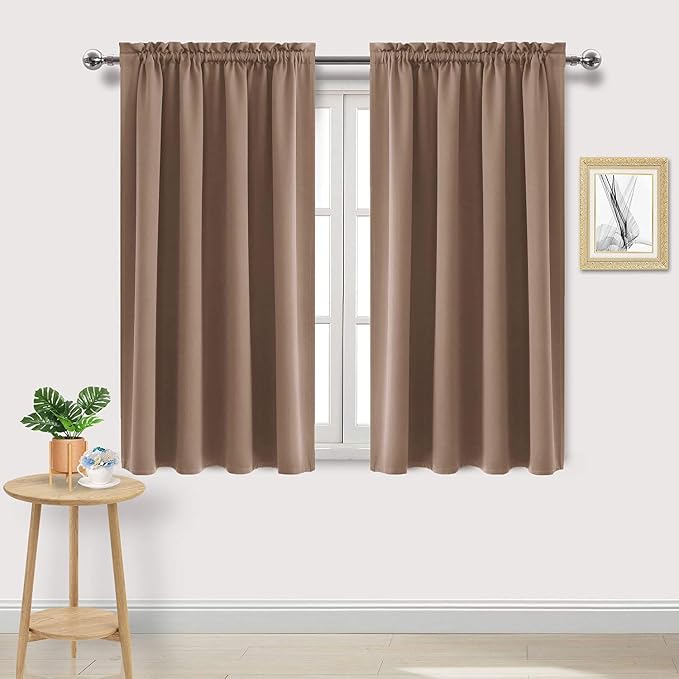 DWCN Blackout Curtains Room Darkening Thermal Insulated Bedroom Curtains Window by DWCN