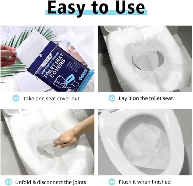 XL 100PCS Toilet Seat Covers Disposable - Image 5