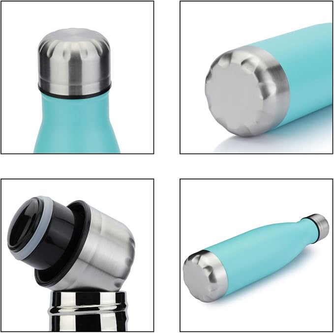 MEWAY 17oz Sport Water Bottle 4 Pack Vacuum Insulated Stainless Steel - Image 6