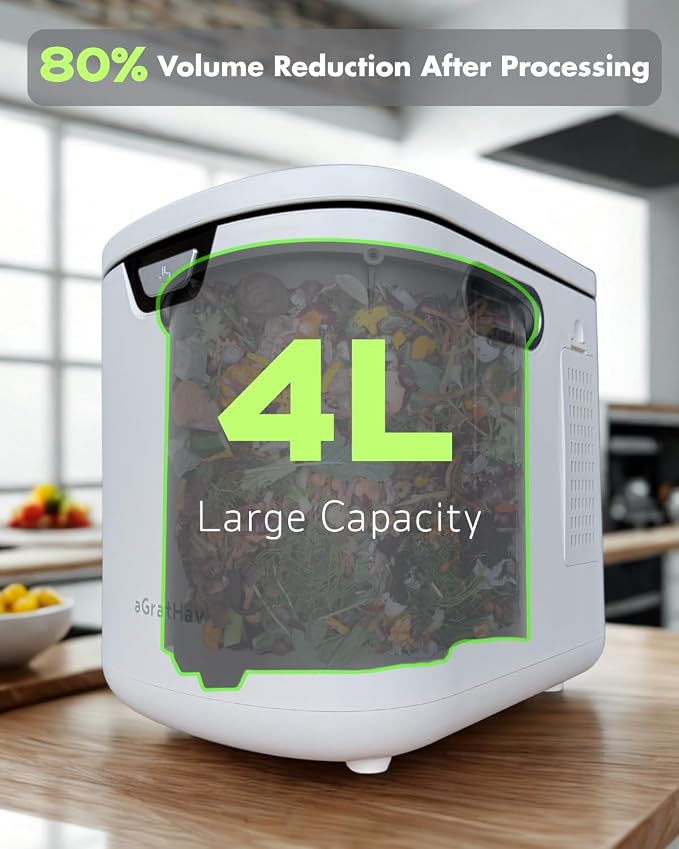 Electric Composter for Kitchen, Compost Bin - 4L Large Capacity - Image 2