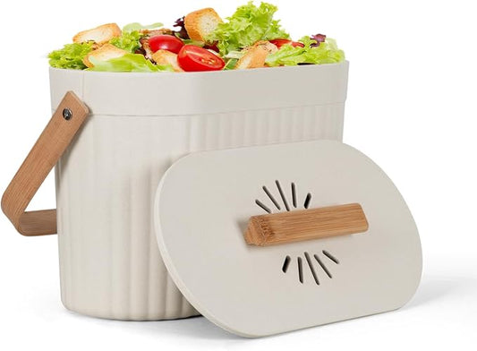 Odorless Counter Top Compost Bucket by Yatmung