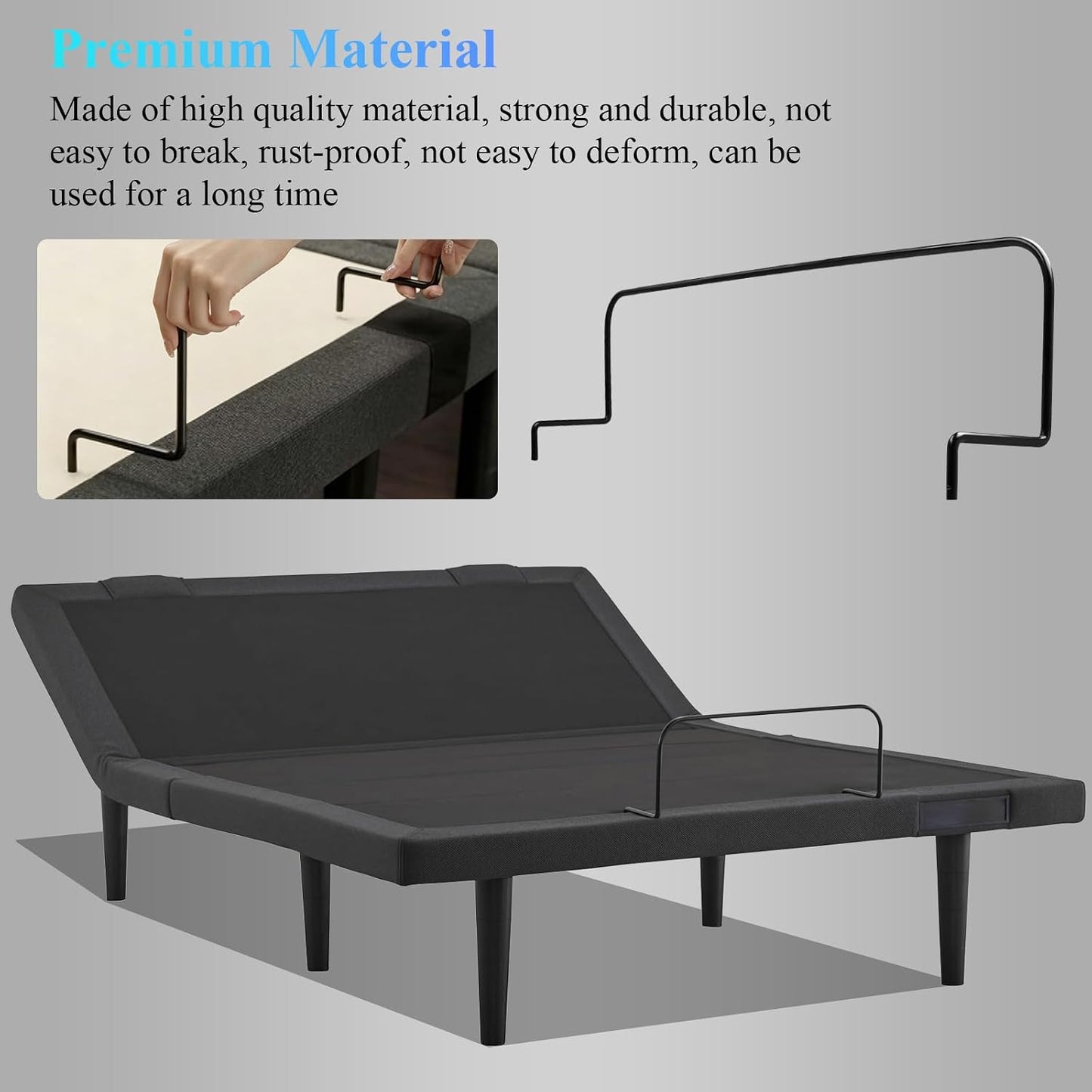 30 Inches Across Mattress Retainer Bar, 62004008 Foot Retainer Bar, Fit for Tempur-Pedic Ergo King Size Base, Can not be Used for Lifting The Adjustable Bed