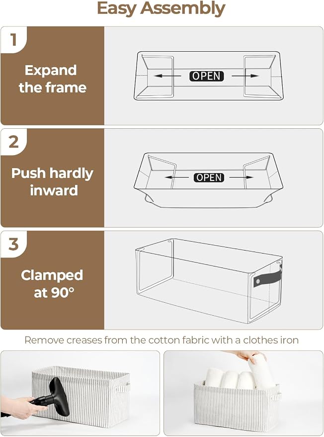 StorageWorks Narrow Storage Bins, Small Basket - Image 5